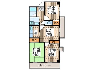 グランメゾン市野倉の物件間取画像